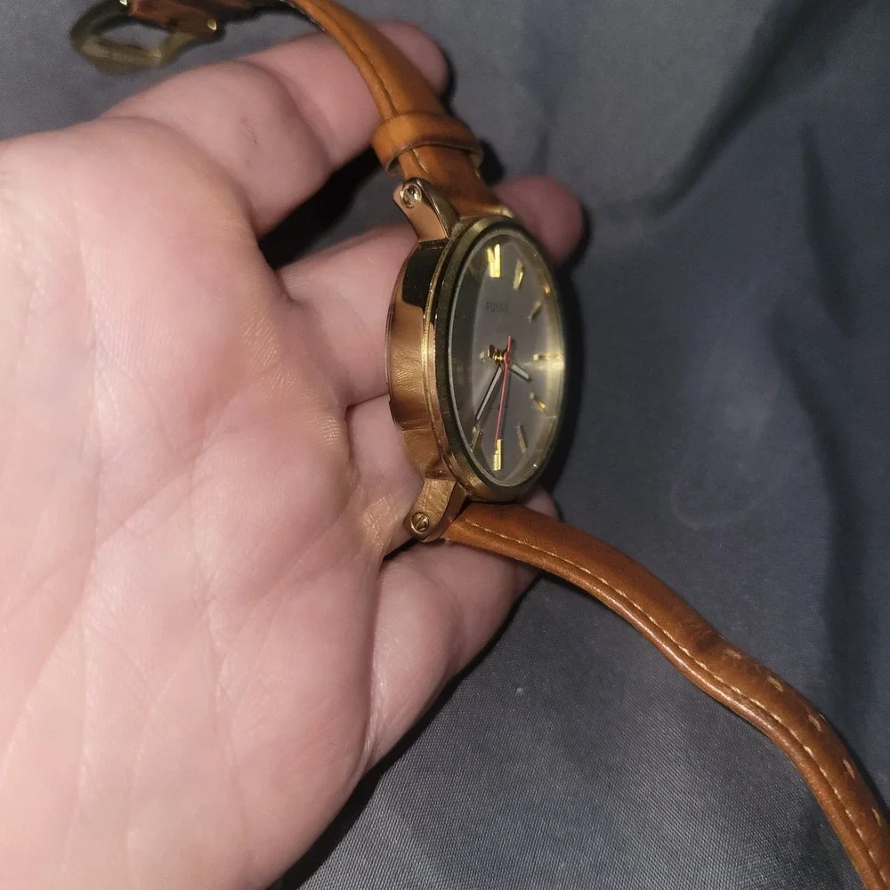Fossil Original Boyfriend ES4181 watch Luggage Leather Band